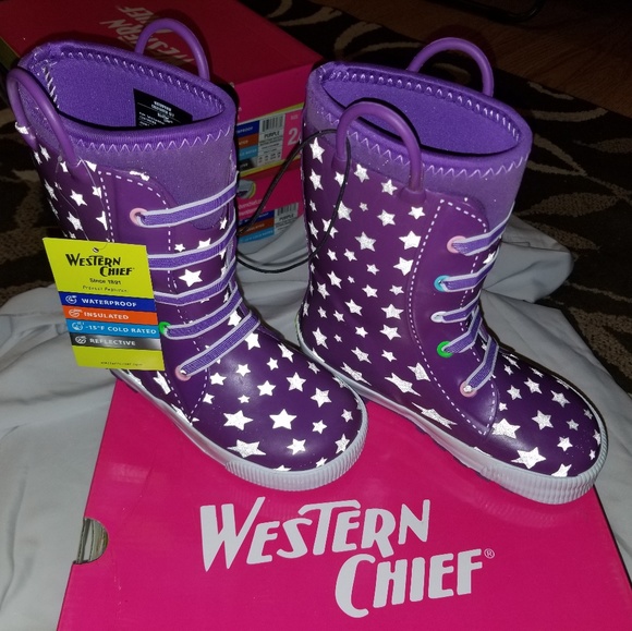 Girl's Reflective Twinkle Star Boots - Picture 3 of 8